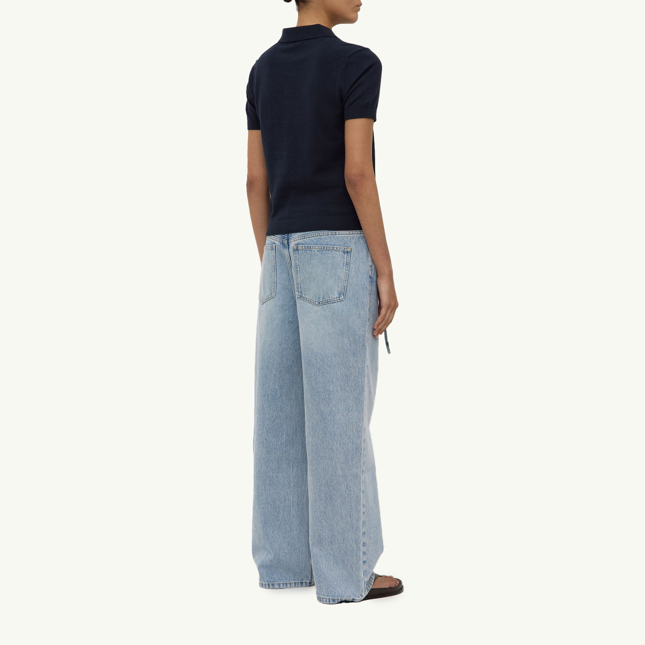 Sloane Cotton Cashmere Polo - True Navy