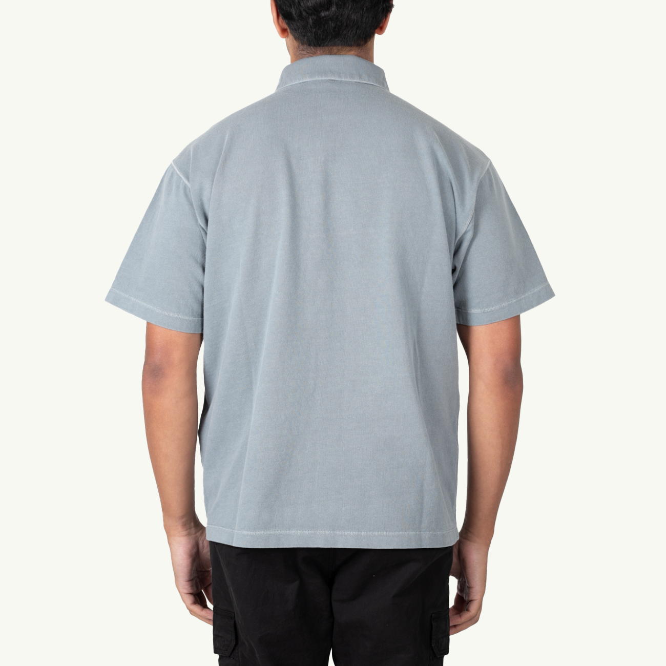 Polo Shirt Chest Logo - Grey Green 1681