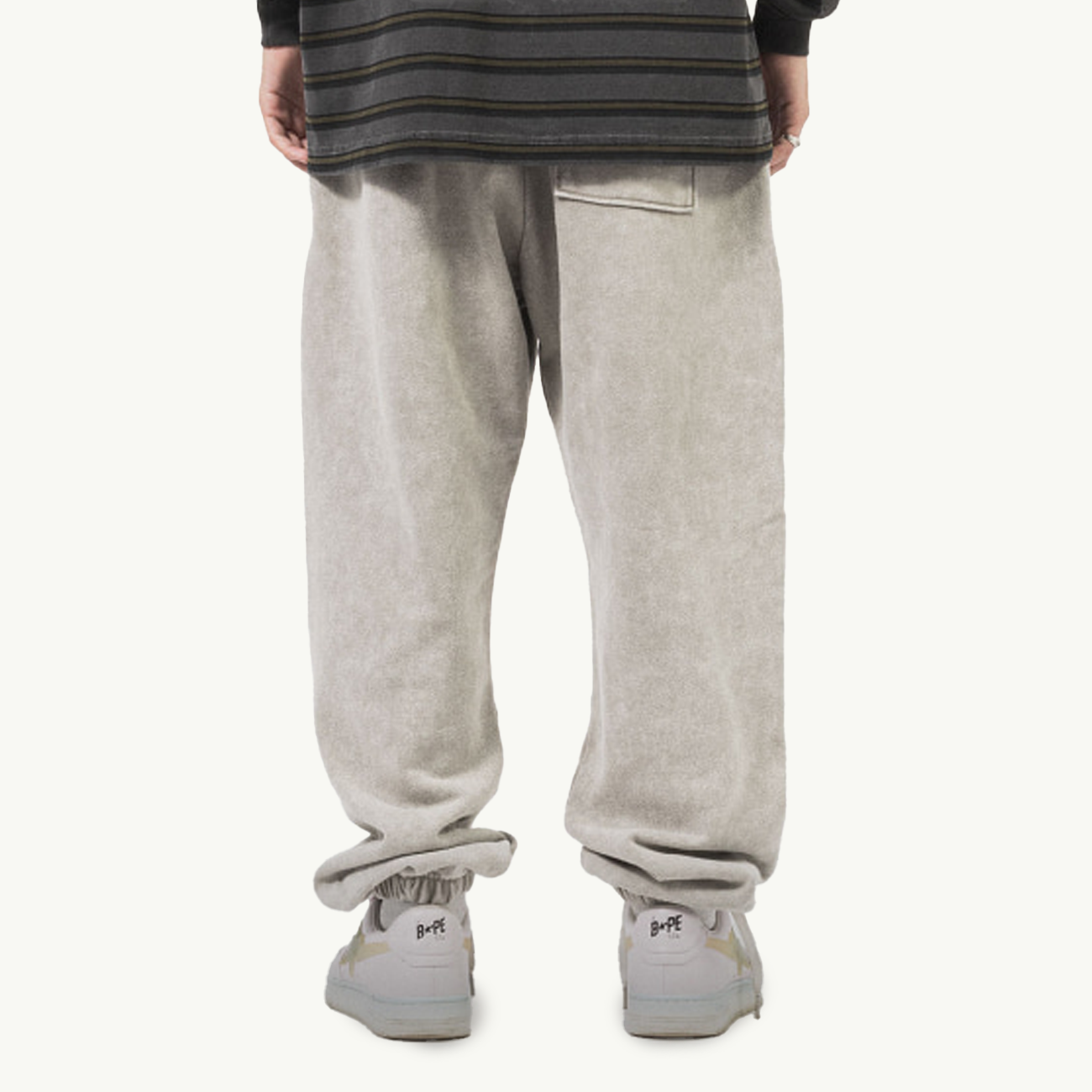 Hidden Nautica Logo Pants - Light Grey