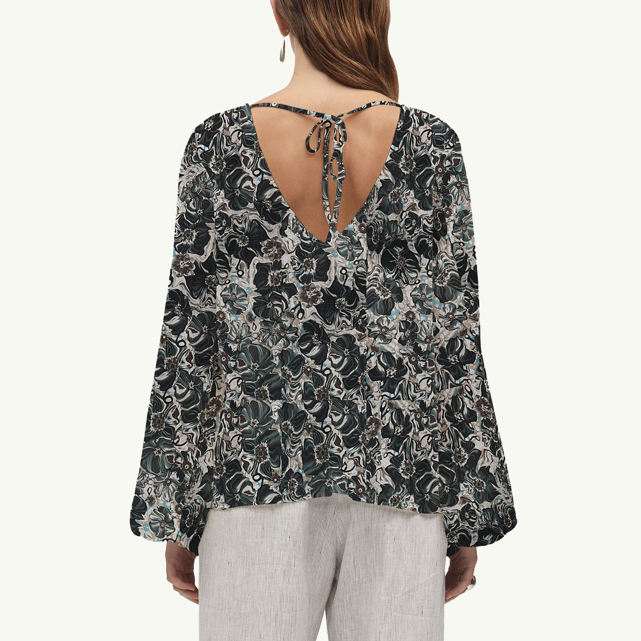 Everly Top - Flora Marble