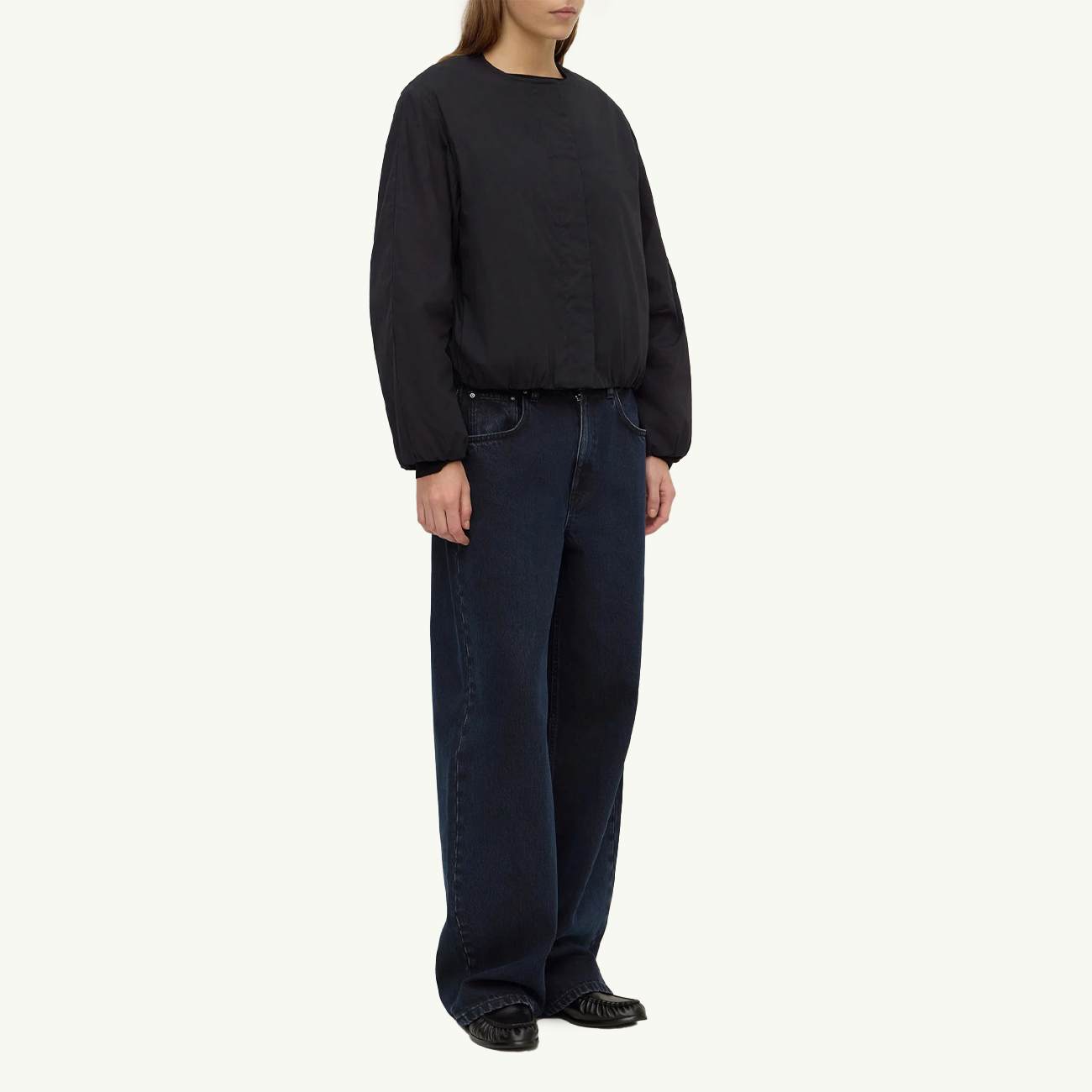Zoie Padded Bomber Jacket - Navy