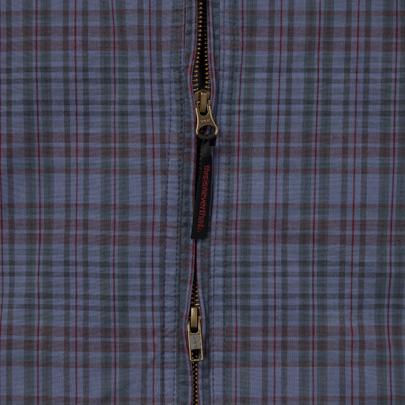 TINT x GRAMICCI Washed Wind Jacket - Navy Plaid
