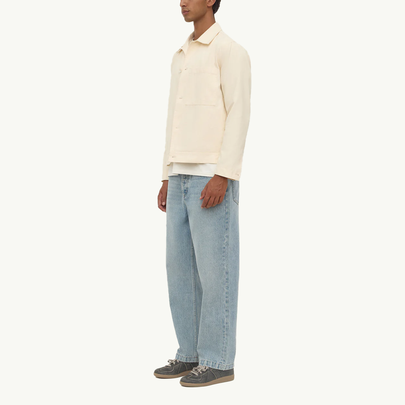 Frank Canvas Jacket - Cream