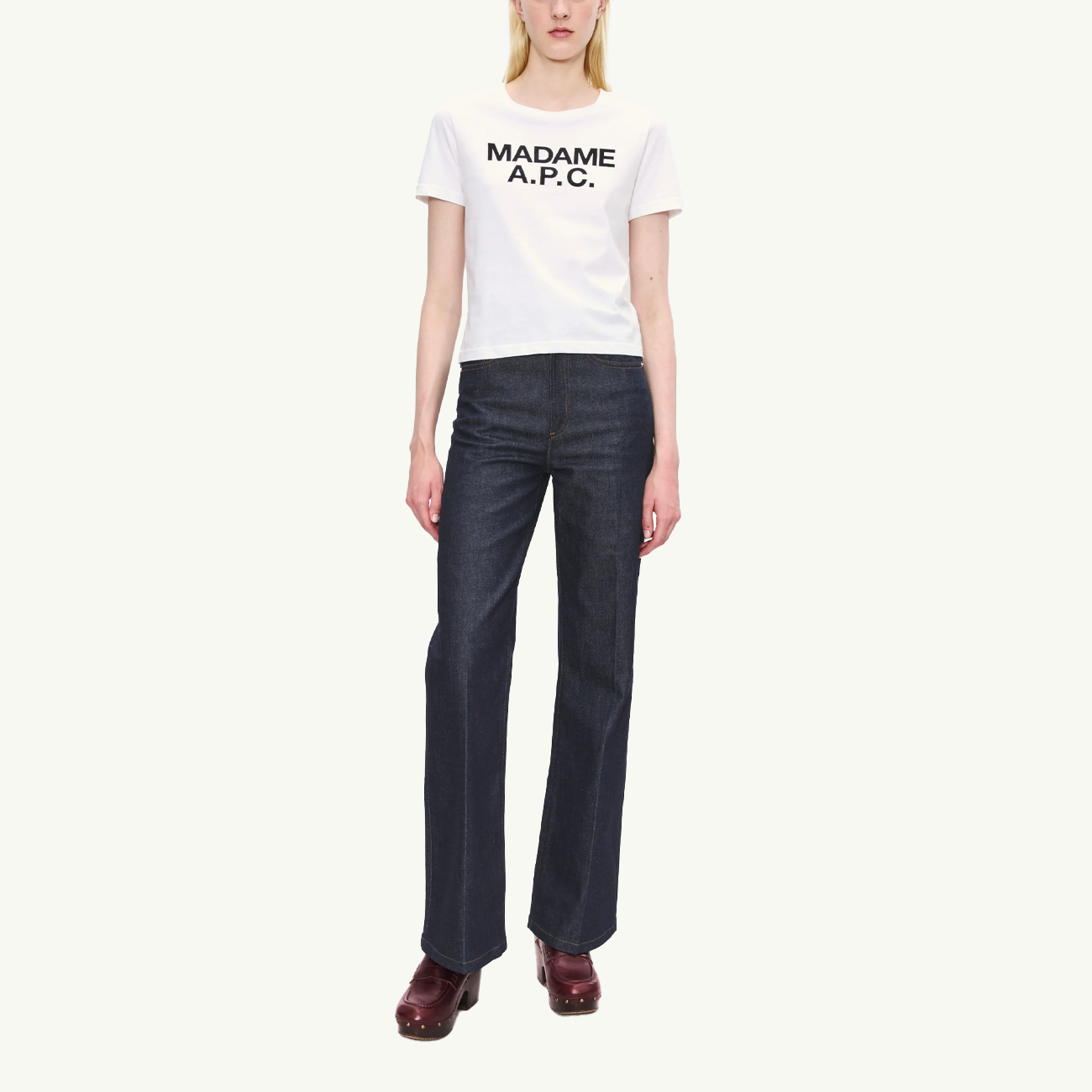 Madame A.P.C. Crop T-Shirt - Blanc