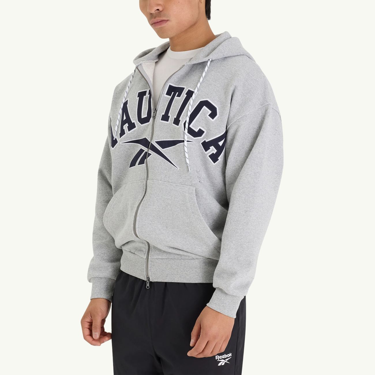 Nautica Japan x Reebok Pigment Dyed Zip Hoodie - Grey