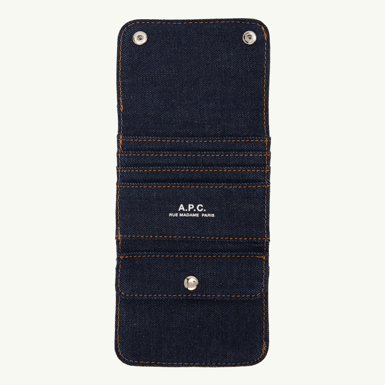 Trifold Denim Standard Wallet - Indigo