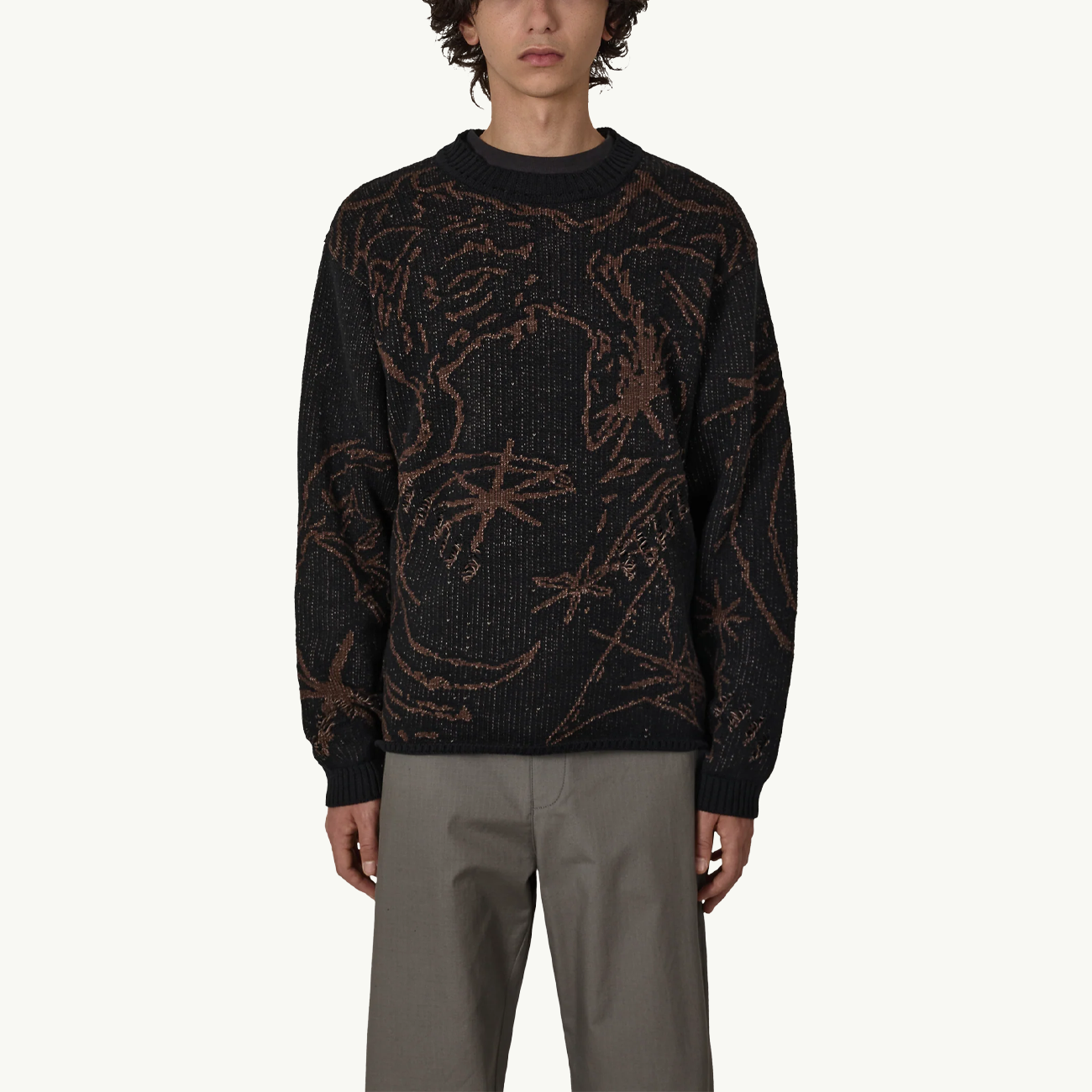 Ryli Cotton Knit Crewneck - Black
