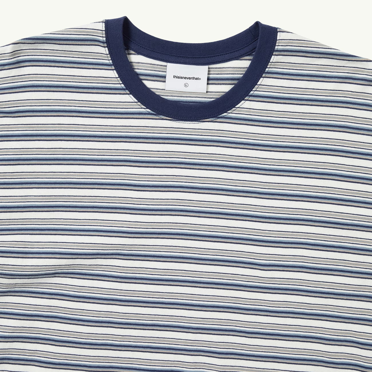 Striped LS Tee - Ivory