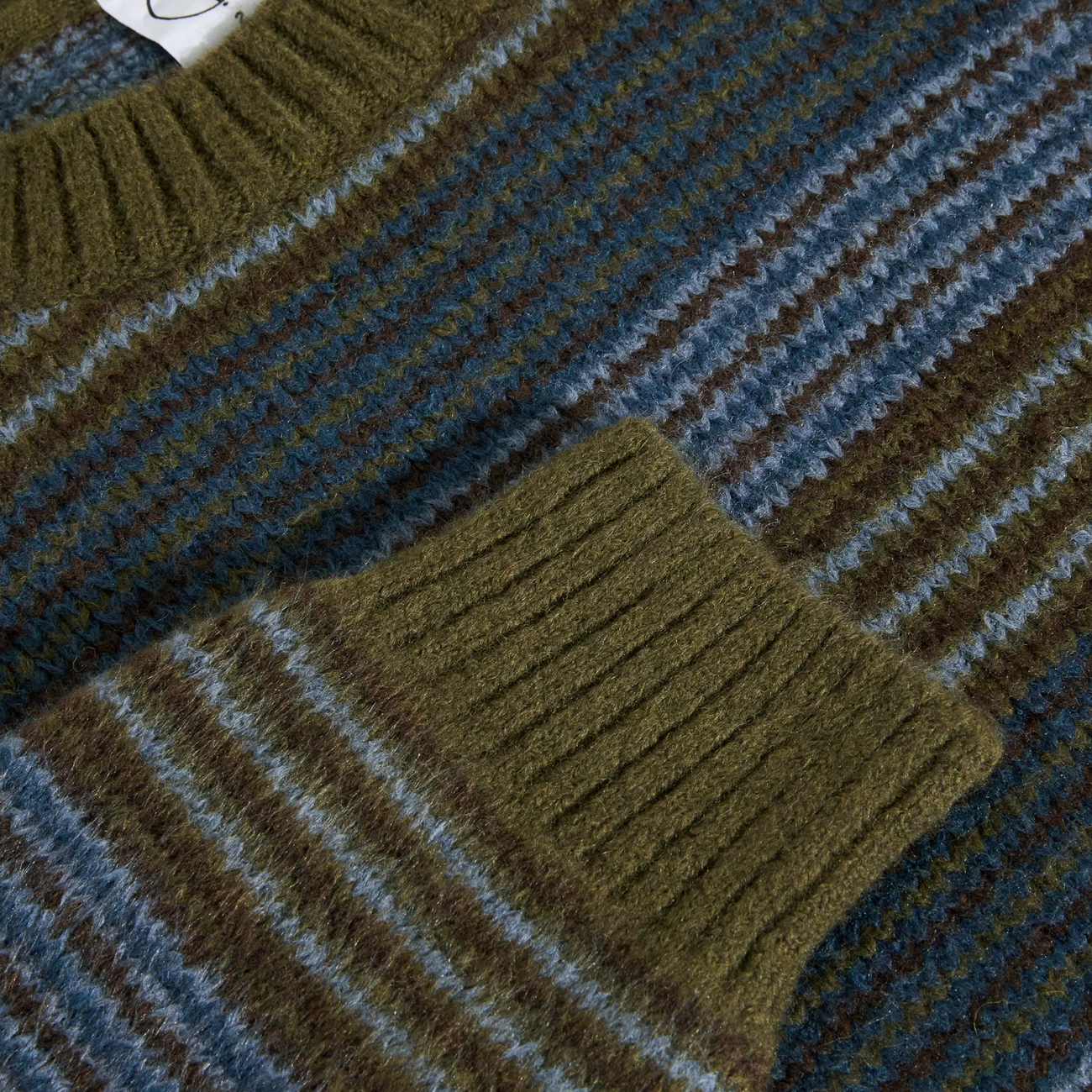 George Sweater - Blue Green Stripe