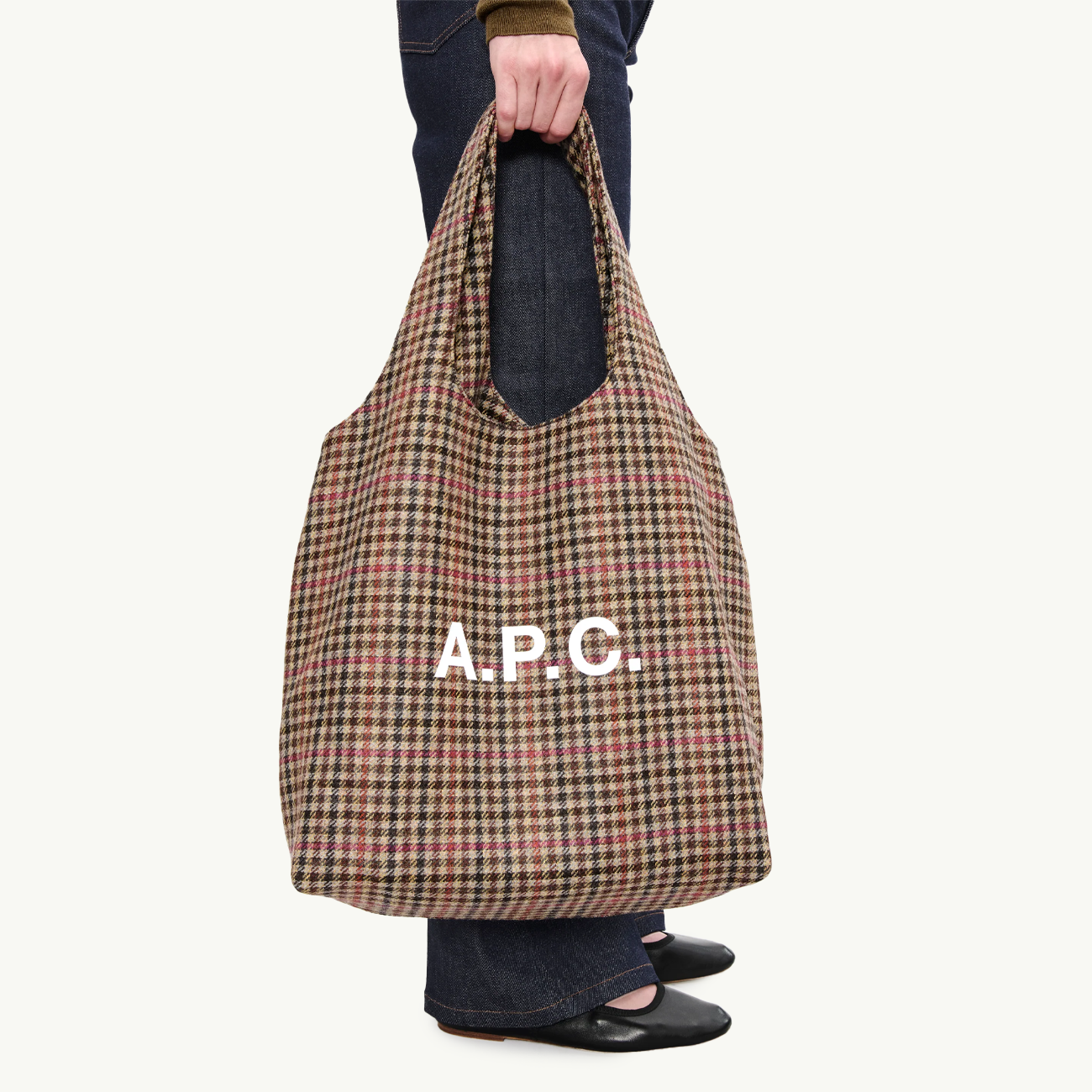 Tote Ninon Houndstooth - Brown