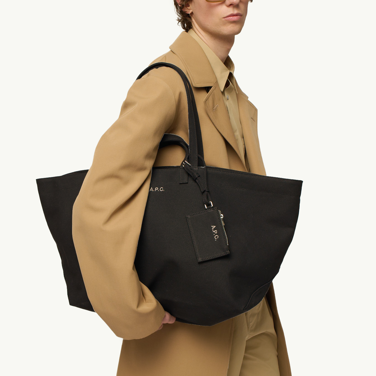 Le Drummer Toile Tote Bag - Noir