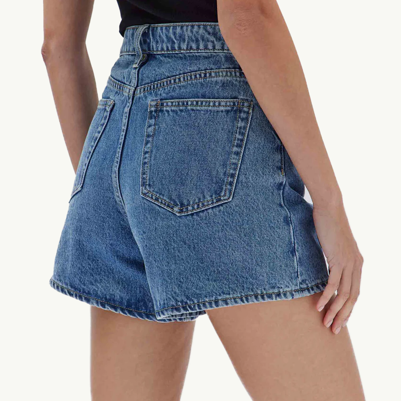 Vintage Denim Short - Dark Stone