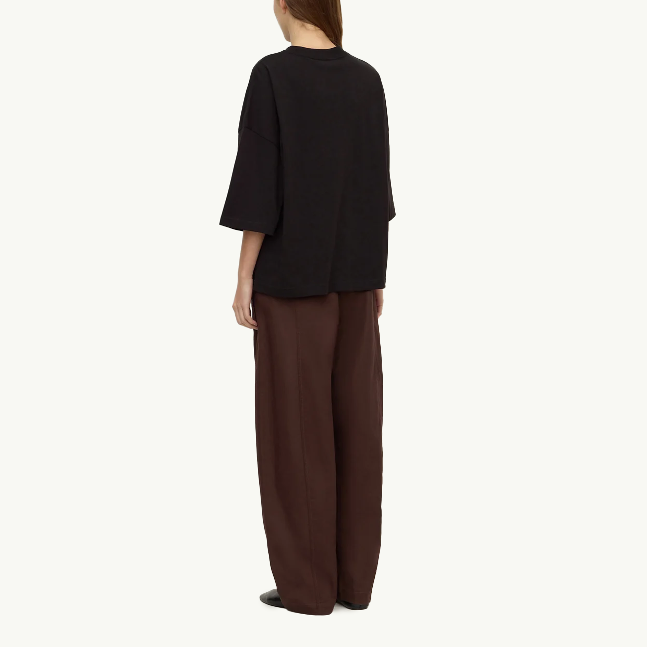 Max Cotton Oversized Tee - Black