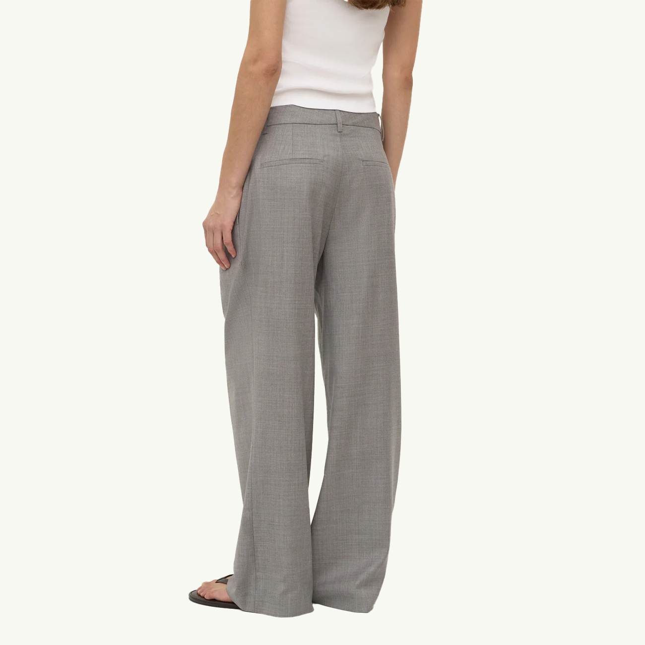 Jaina Suit Pant - Grey Marle