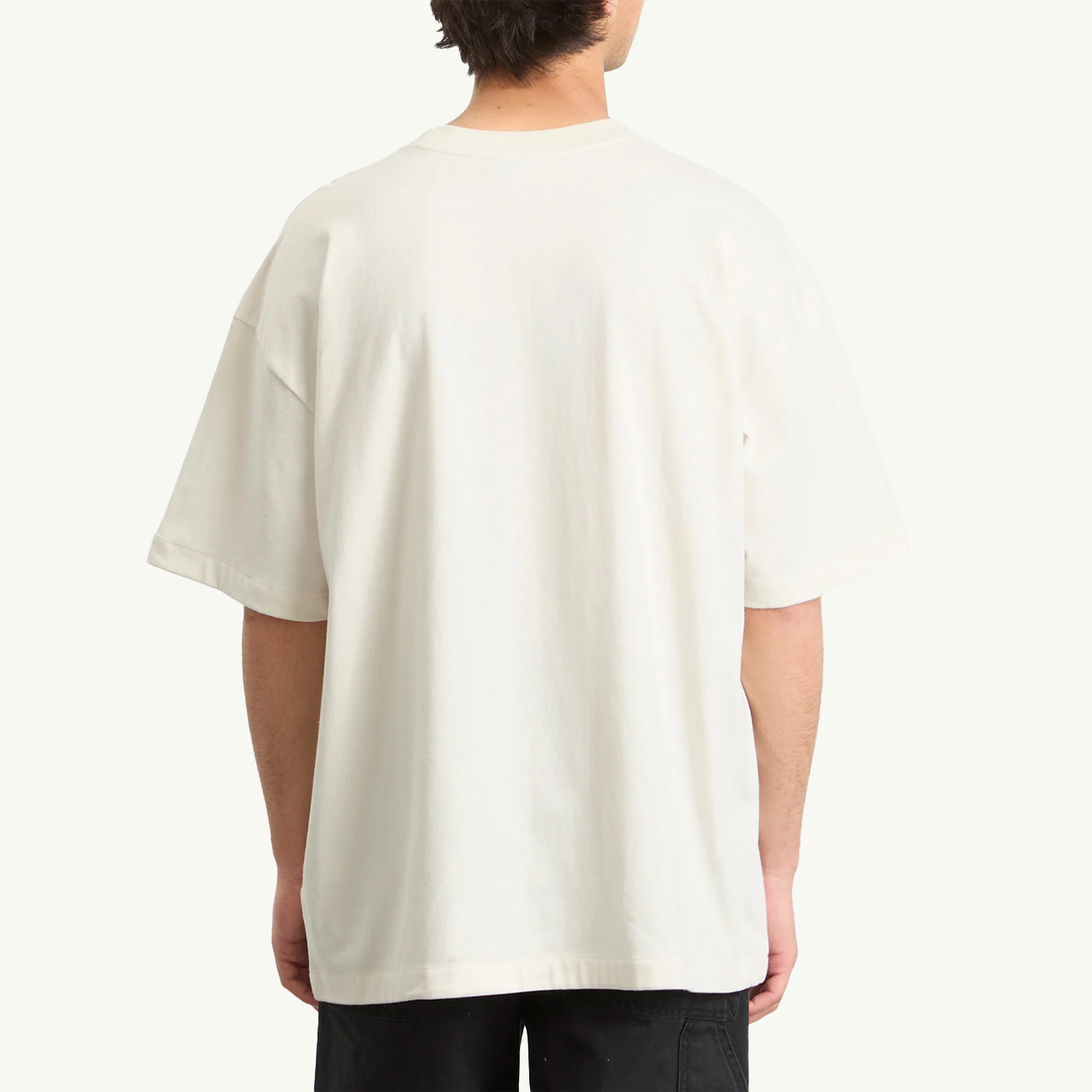 Red Box Tee - White Dune