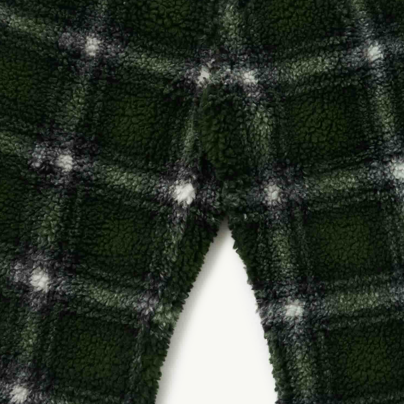 Shadow Plaid Sherpa Pant - Olive Shadow Plaid