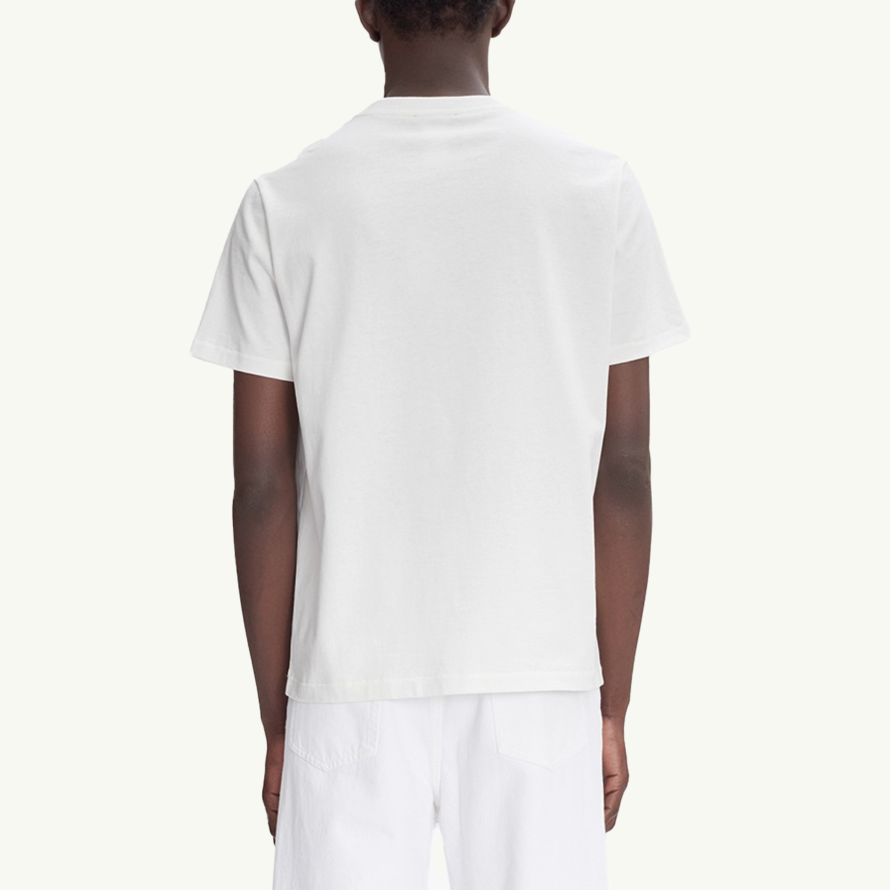 Print Label T-Shirt - Blanc