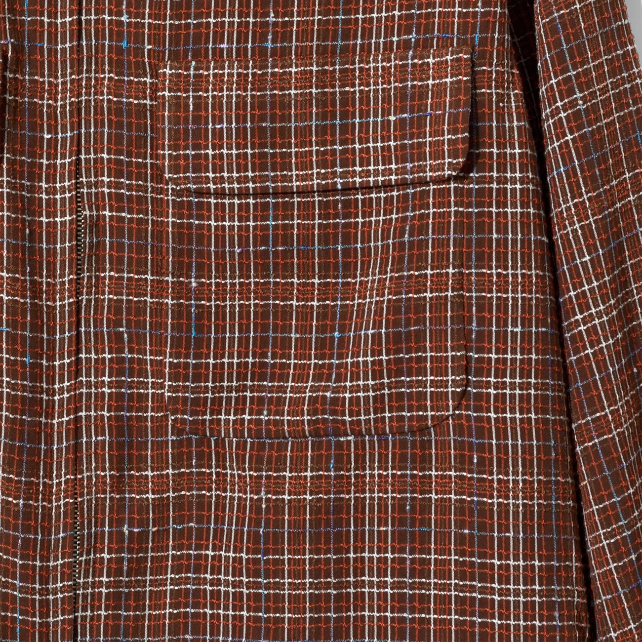 Sports Jacket - Dobby Grid Brown