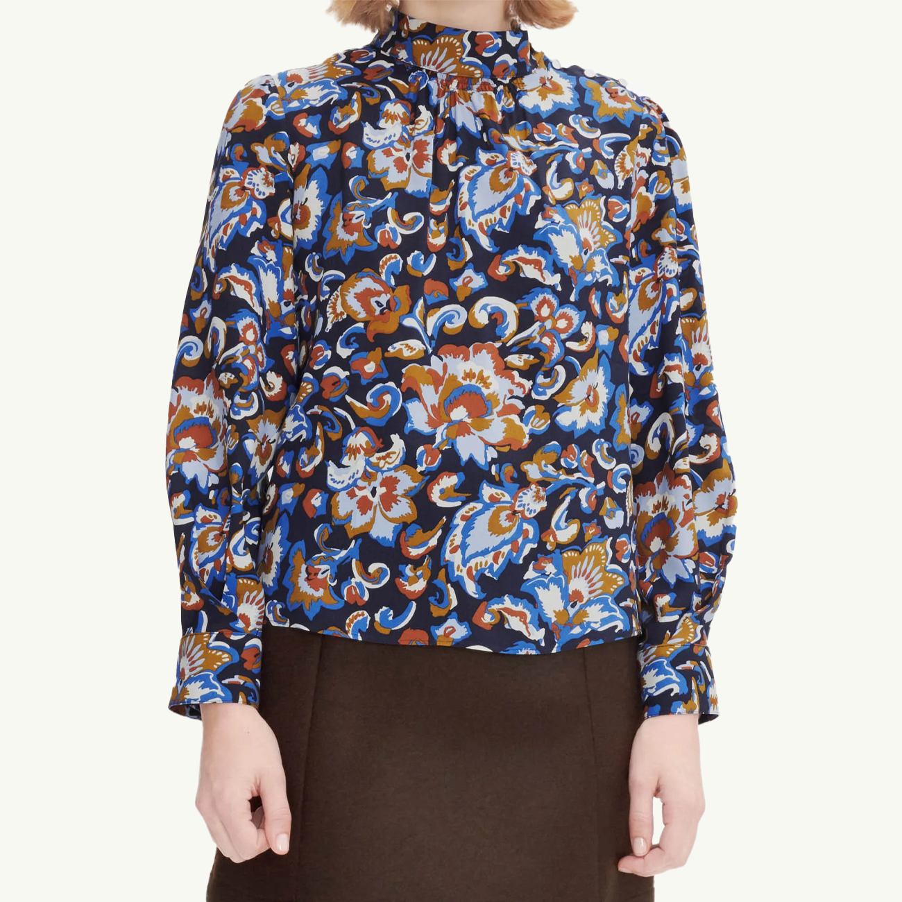 Women's Lily Blouse - Dark Navy