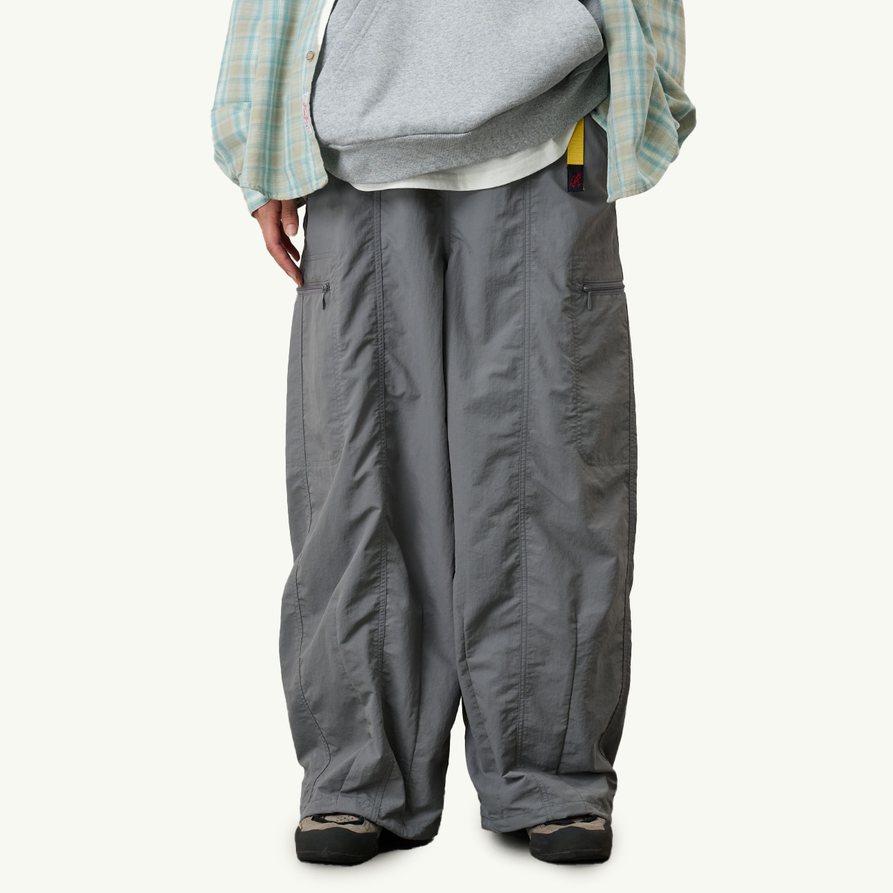 Women's Nylon Balloon Pant - Grey