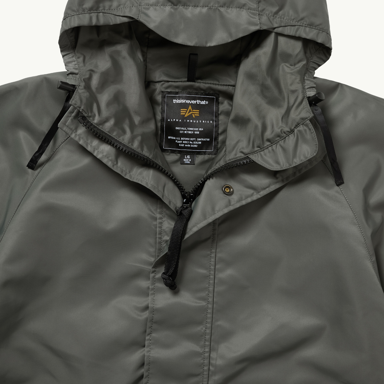thisisneverthat x Alpha Industries Cold Weather Parka - Field Gray