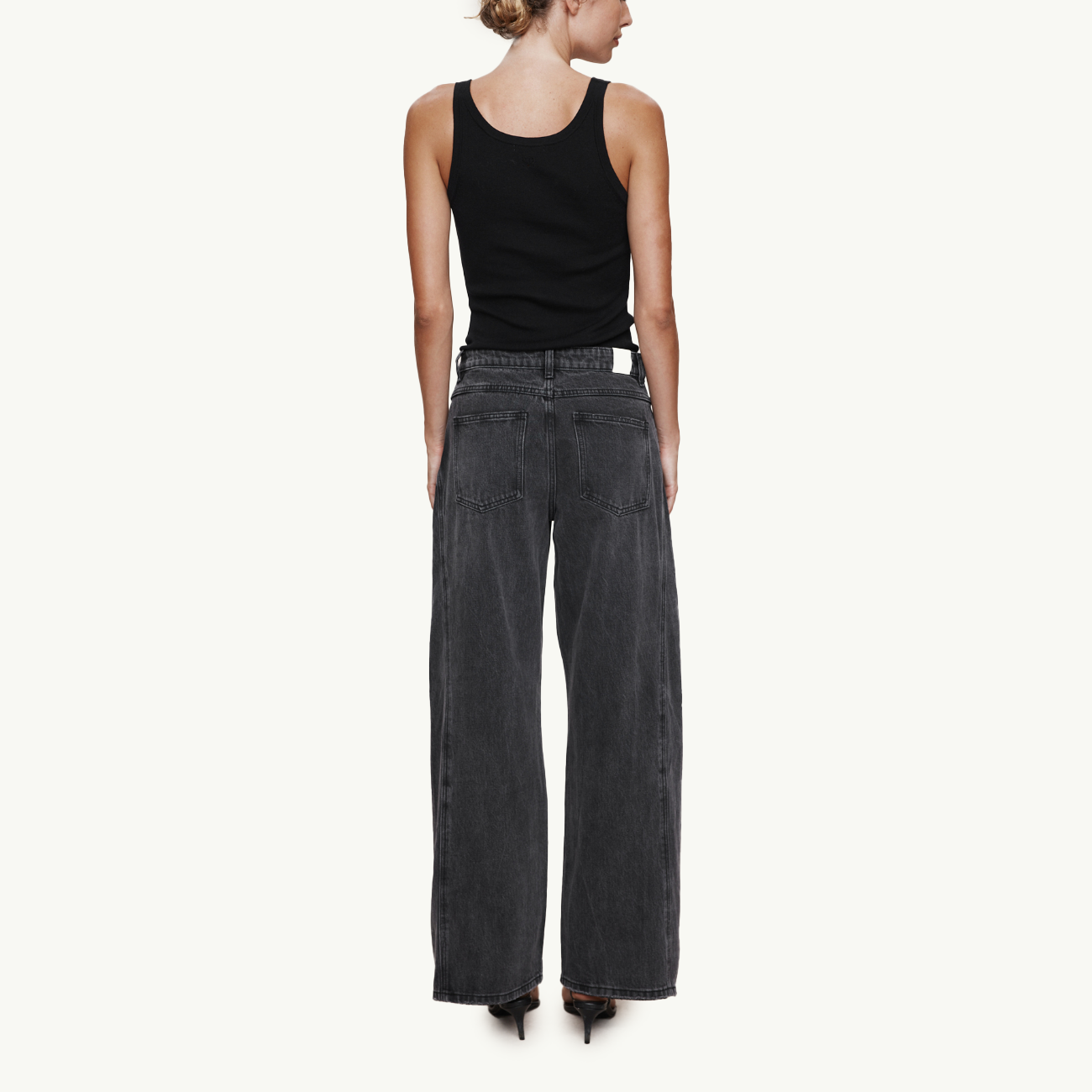 Cross Stitch Jean - Faded Black