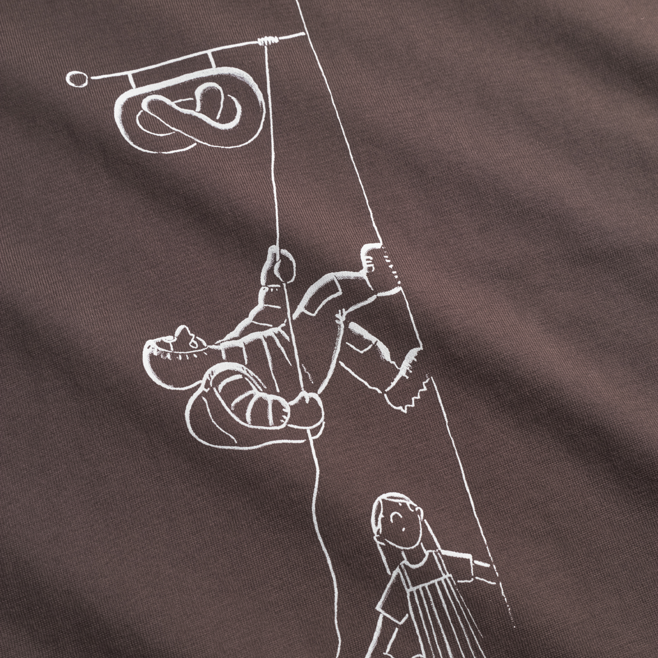 Norse x Daniel Frost Baker Ascent Print T-Shirt - Seal Brown