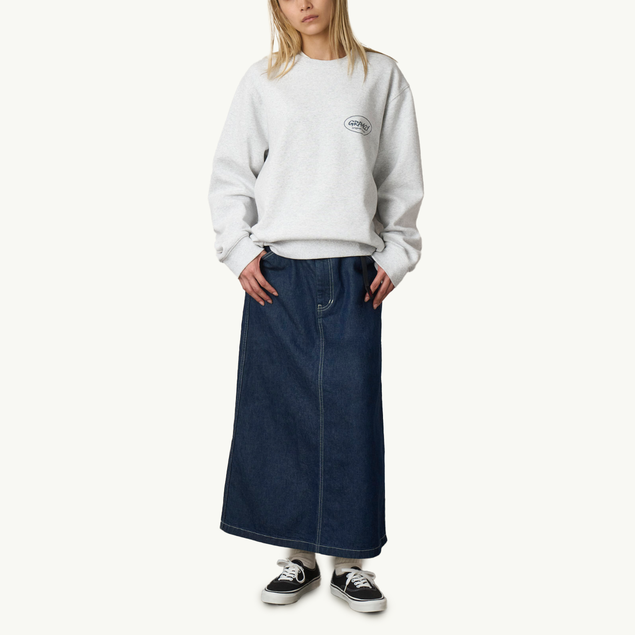 Sutter Denim Skirt - Rinsed Indigo