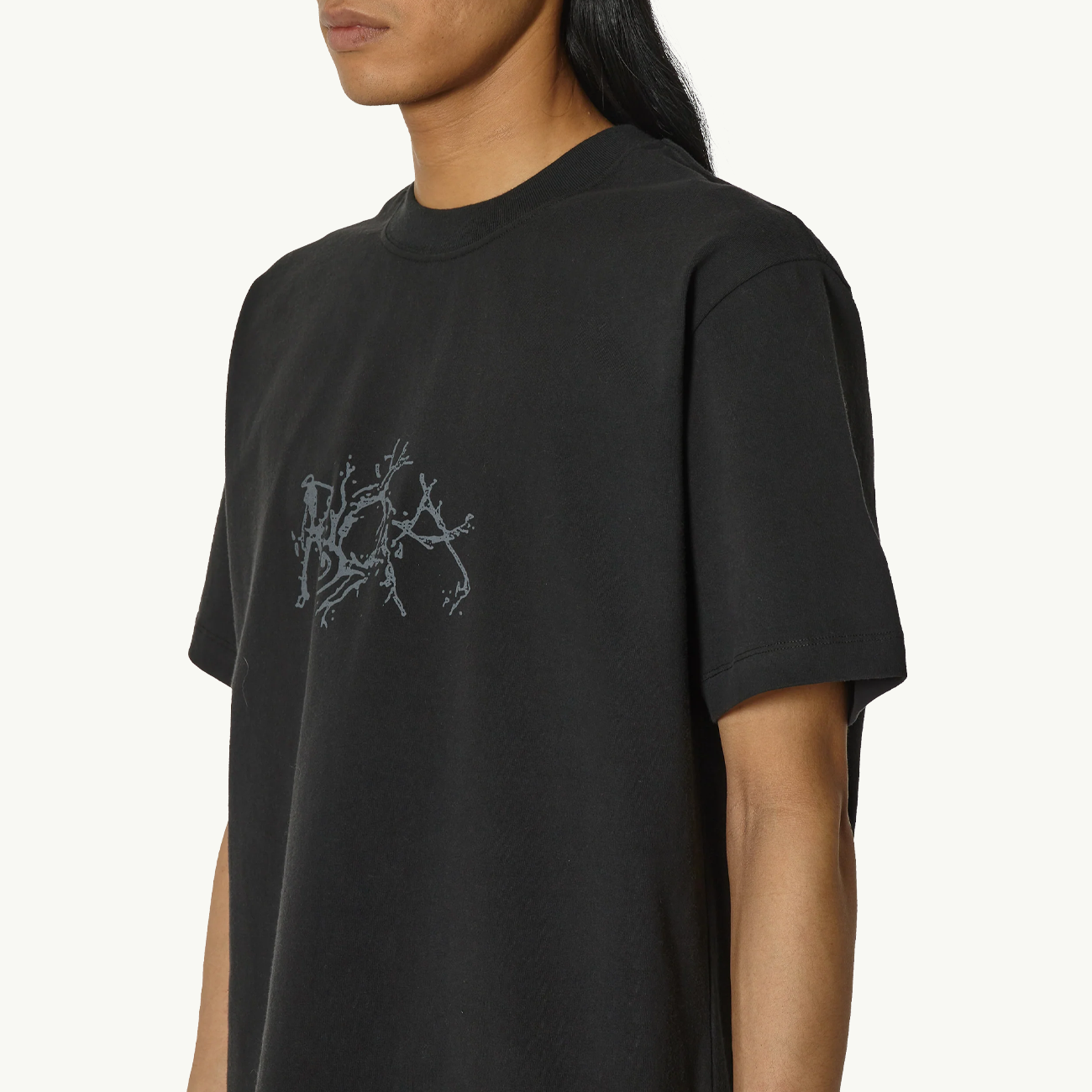 Graphic Boxy SS Tee - Black