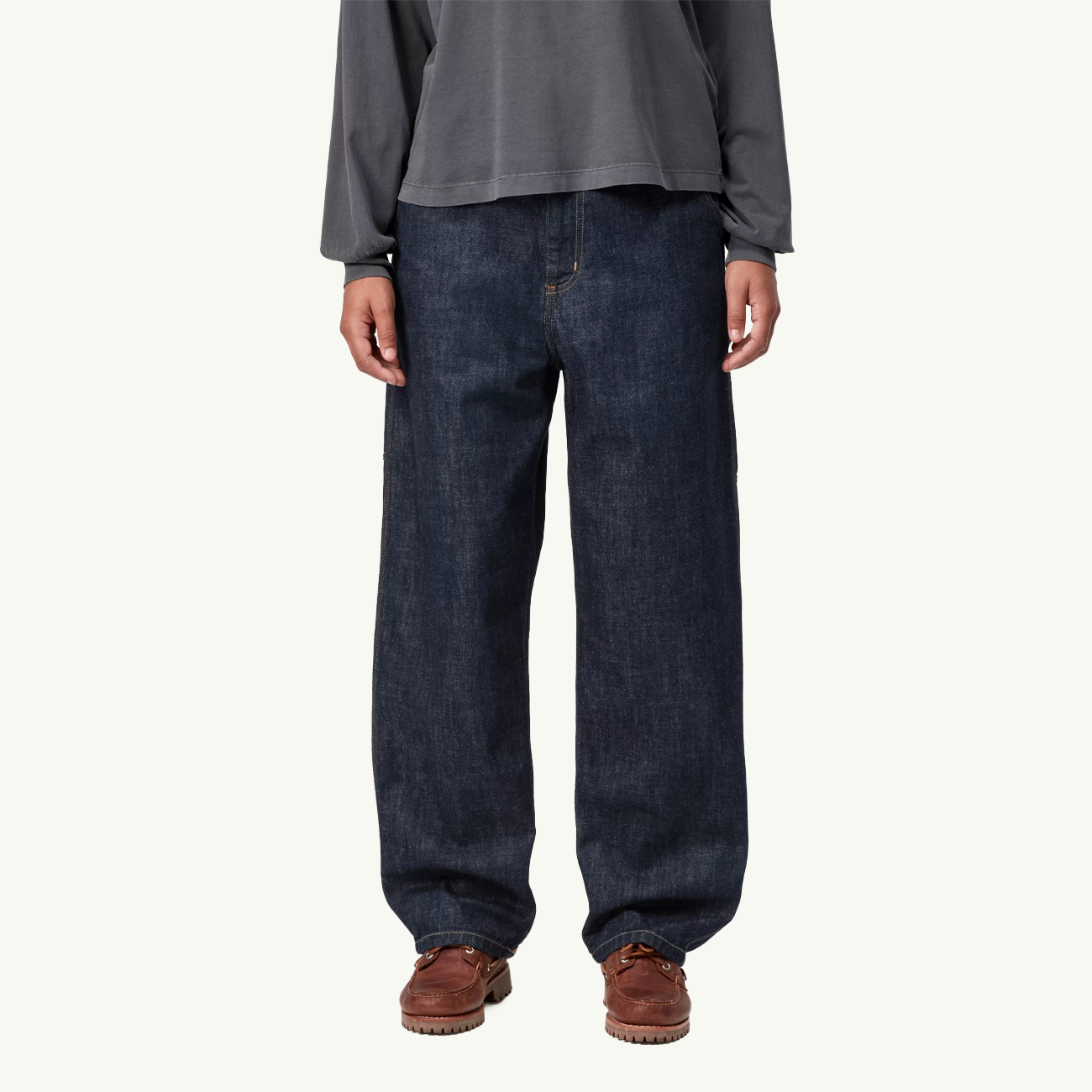 Women's Brandon Single Knee Pant - Blue Rinsed