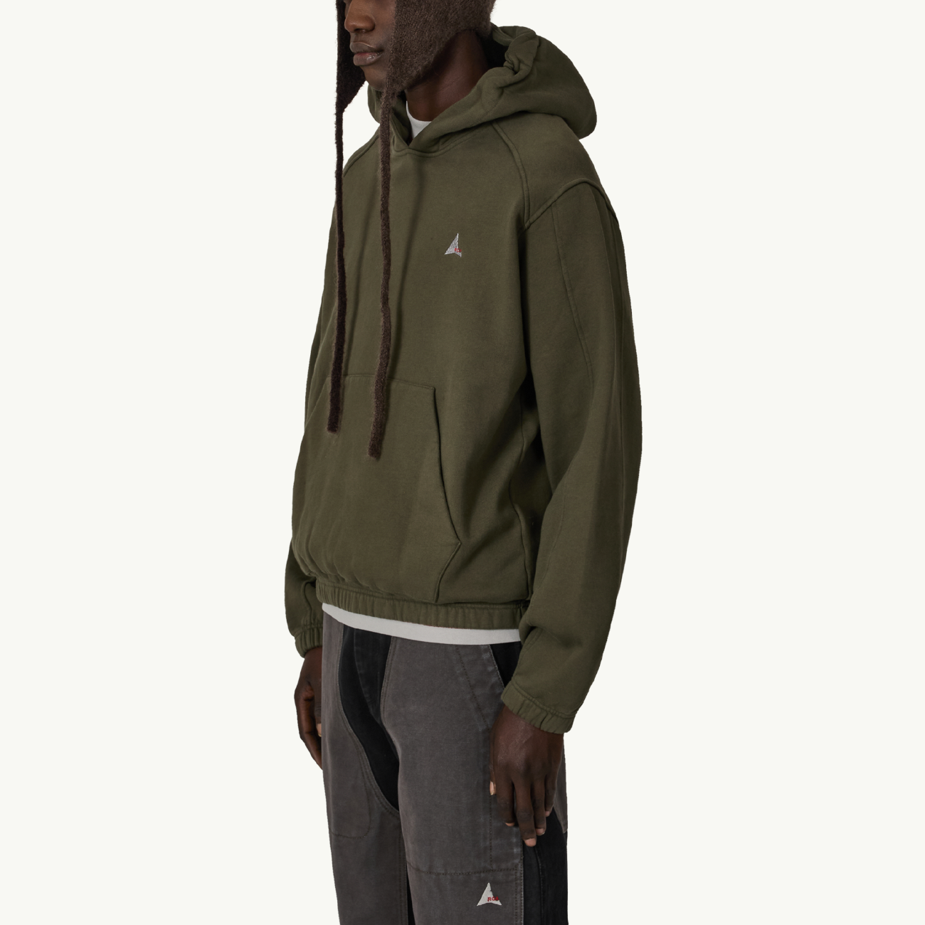 Logo 490Gsm Hoodie - Olive