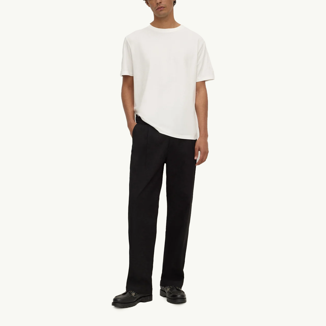 Jonah Pleated Chino - True Black