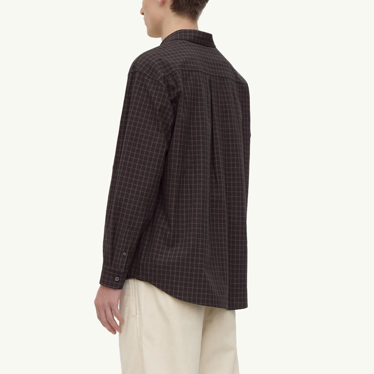 Eddie Check Long Sleeve Shirt - Black/Brown