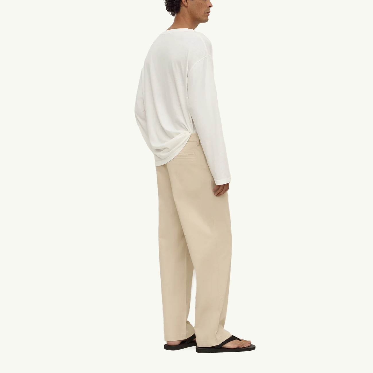 Jonah Pleated Chino - Pebble