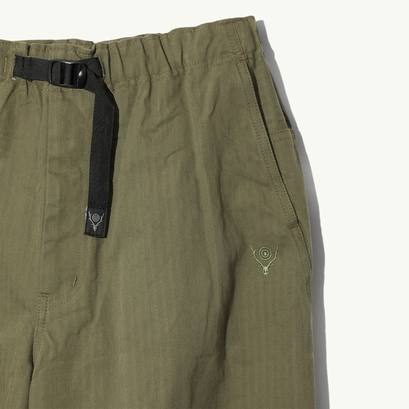 Trek Pant Cotton Herringbone - Olive