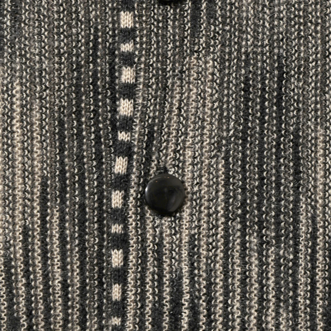 Knit Cardigan Crepe Weave - Black