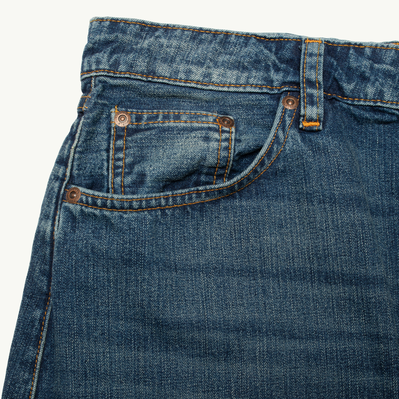 Tanja Skirt Orange Painter - Mid Blue