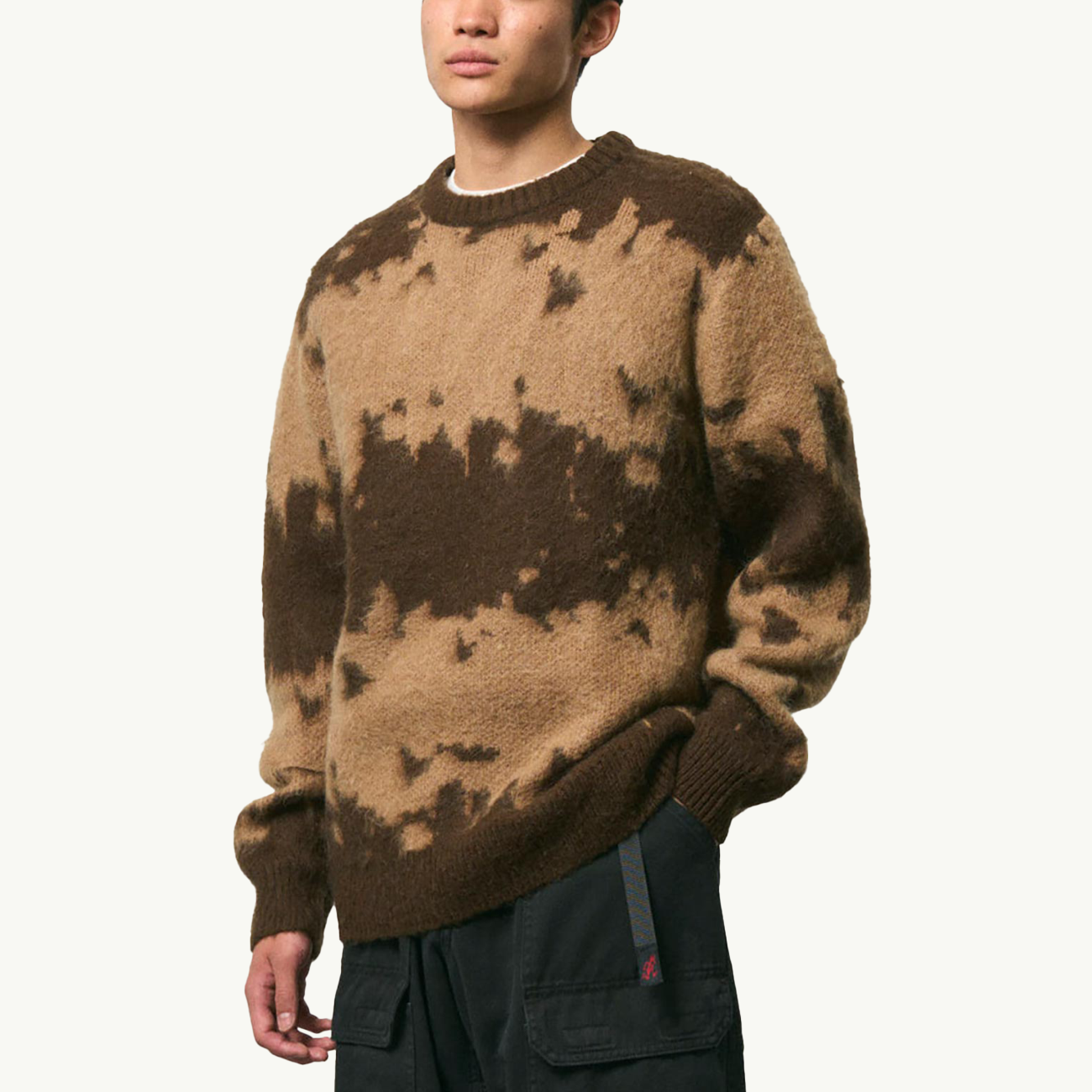 Mohair Splatter Sweater - Taupe Splatter