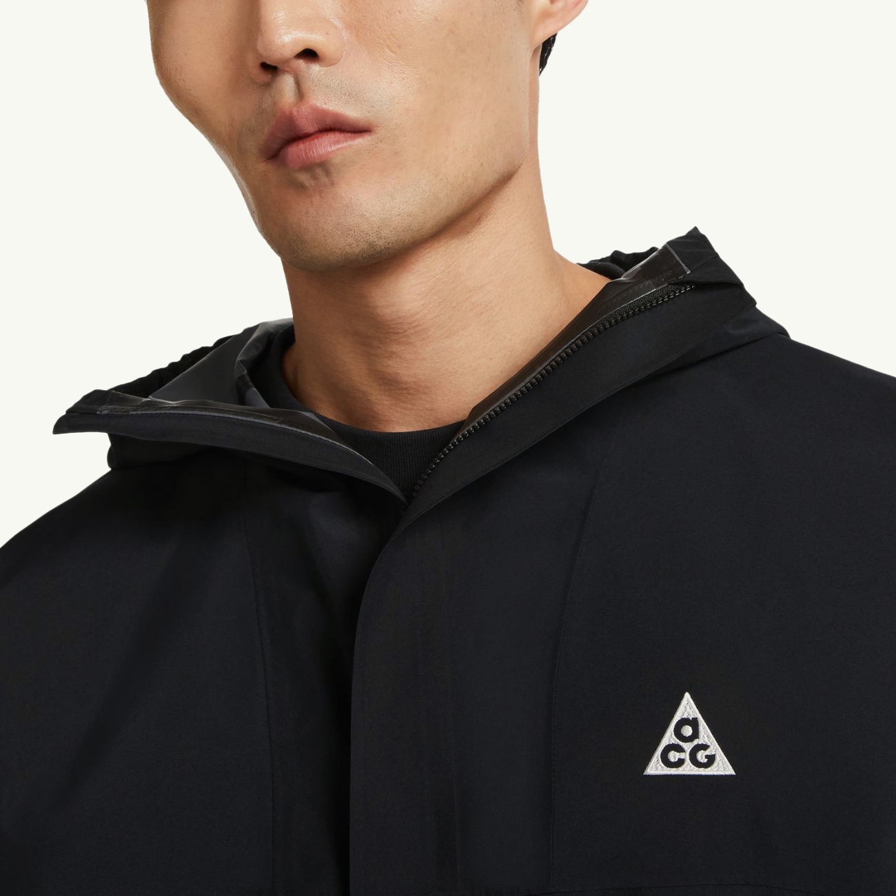 ACG SF Cascade Rain Jacket FZ - Black/Summit White