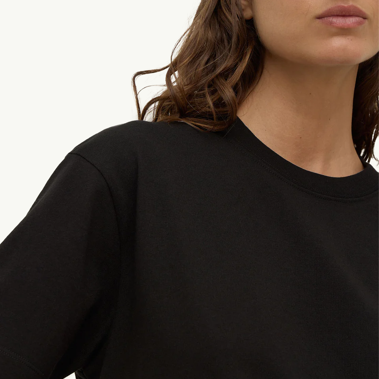 Womens Organic Base Tee Black - Black