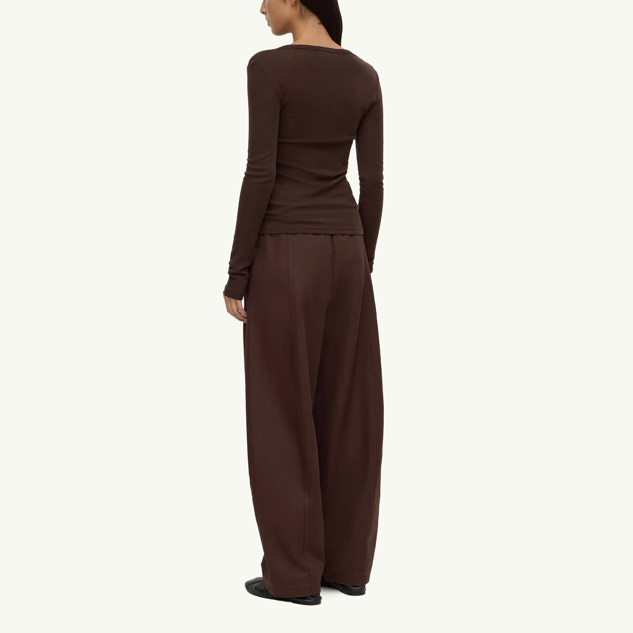 Nora Merino Wool Henley - Ganache
