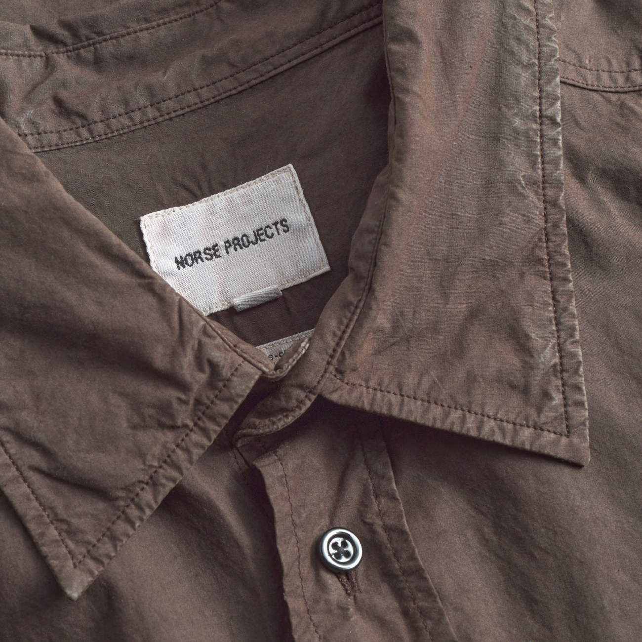 Ole Fatigue Cotton Tencel Shirt - Espresso