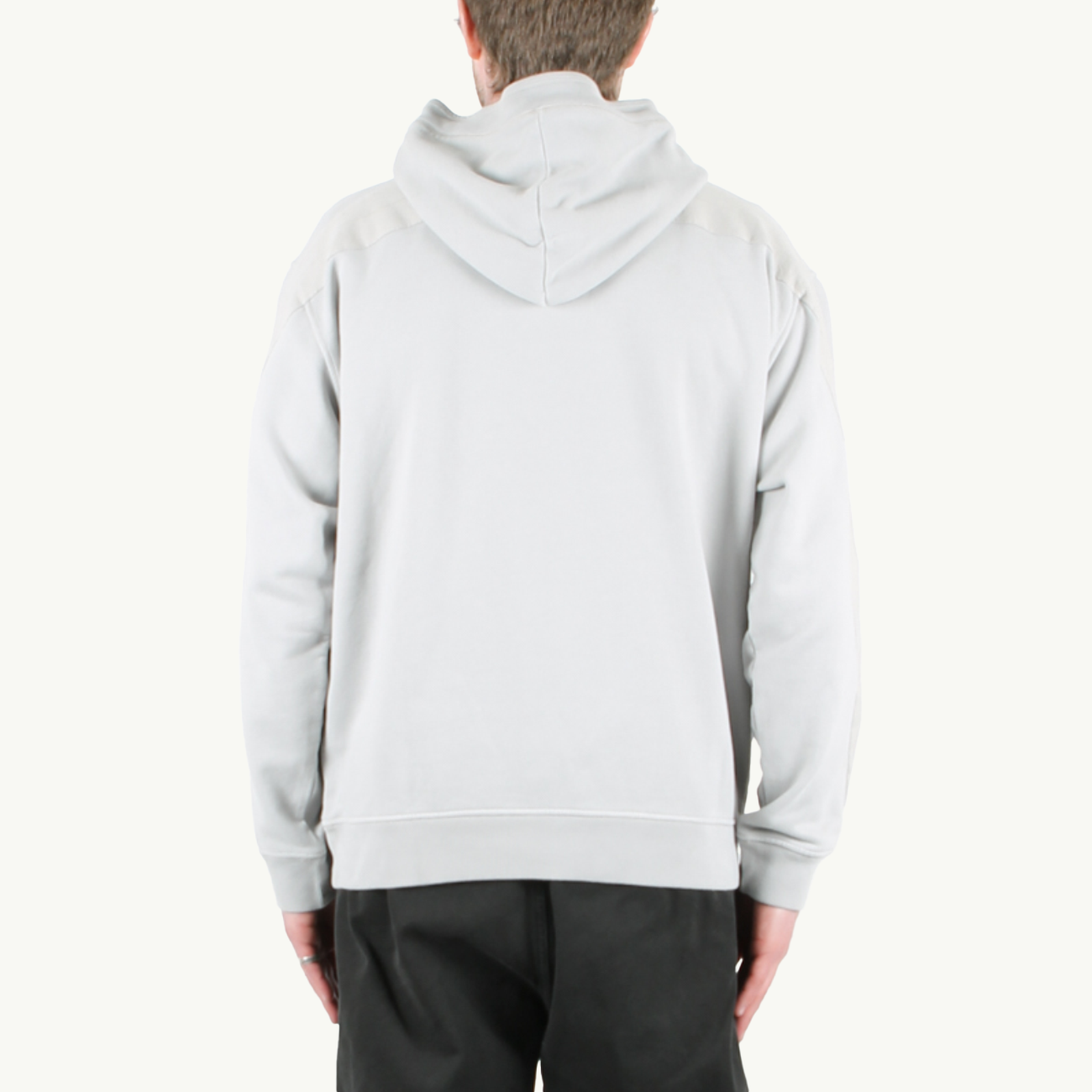 Sweatshirt Chest Logo Hooded - Grey 6081