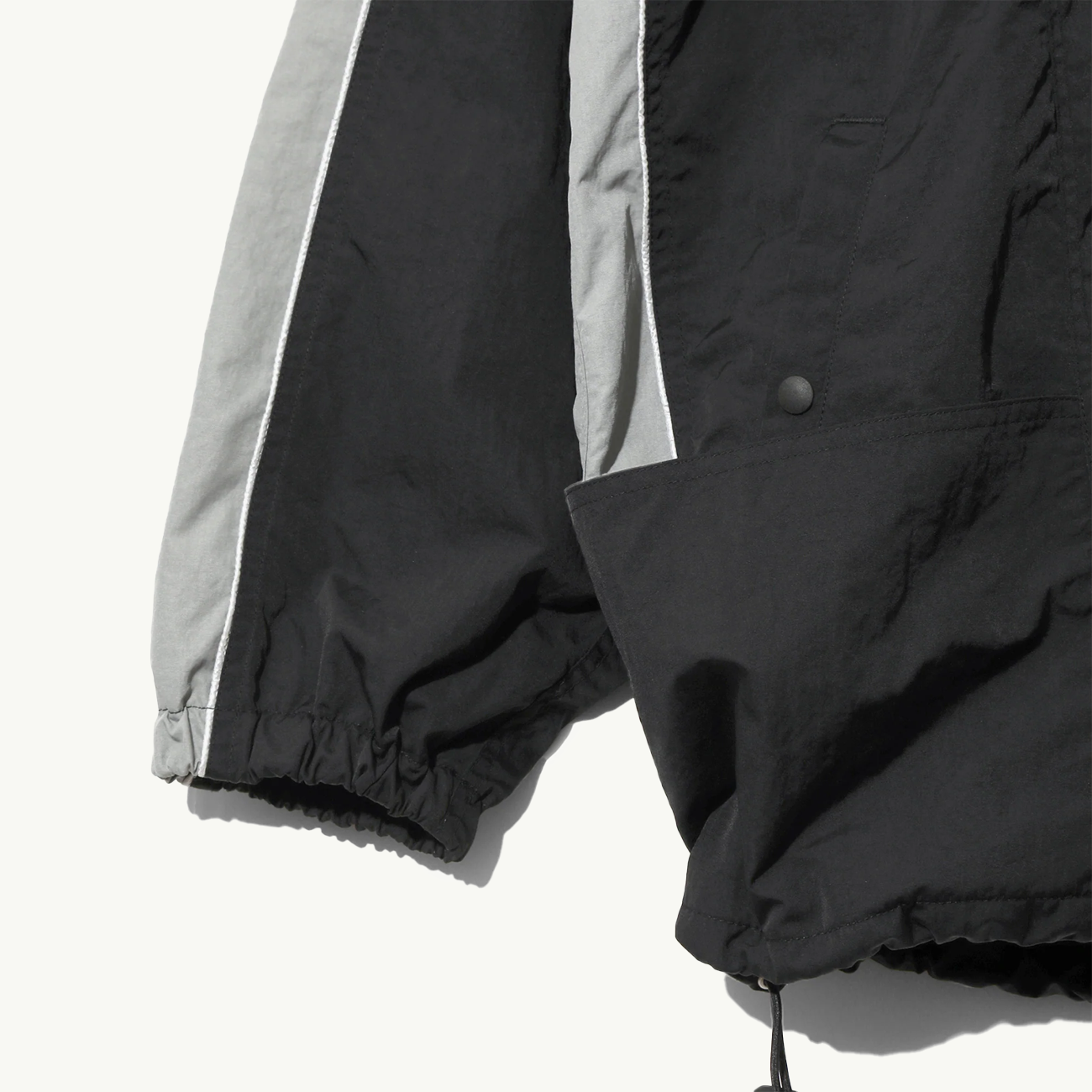 Warm-Up Nylon Tussah Jacket - Black
