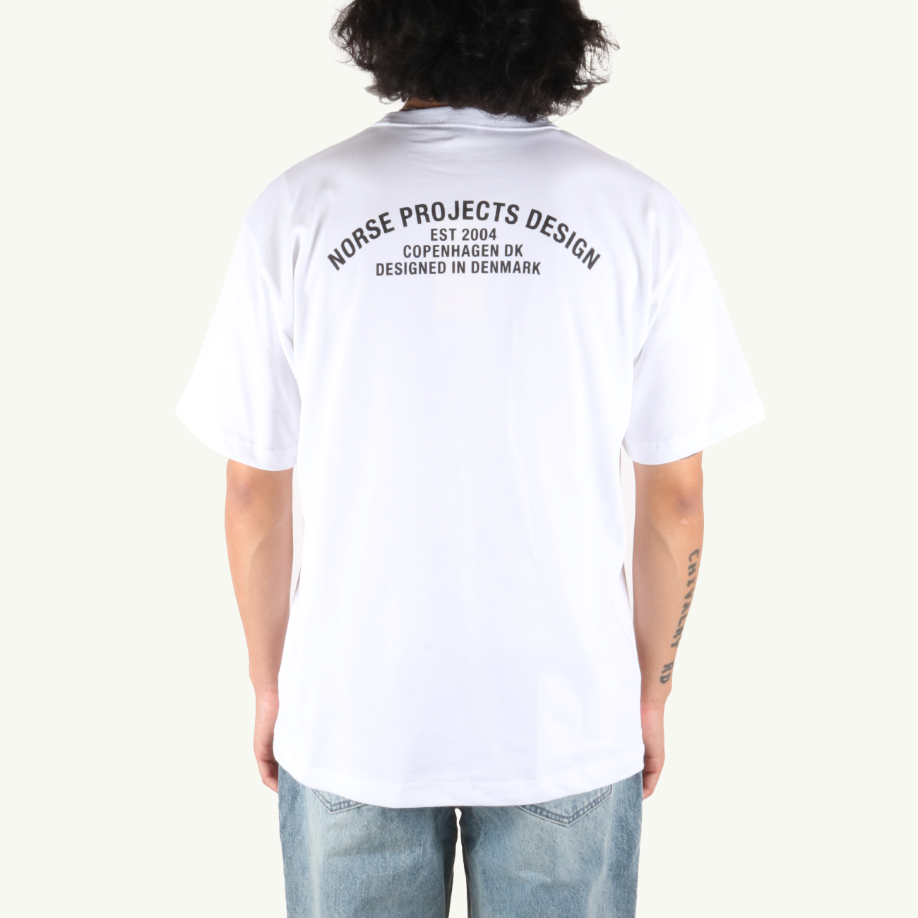 Simon Organic Arch Print T-Shirt - White