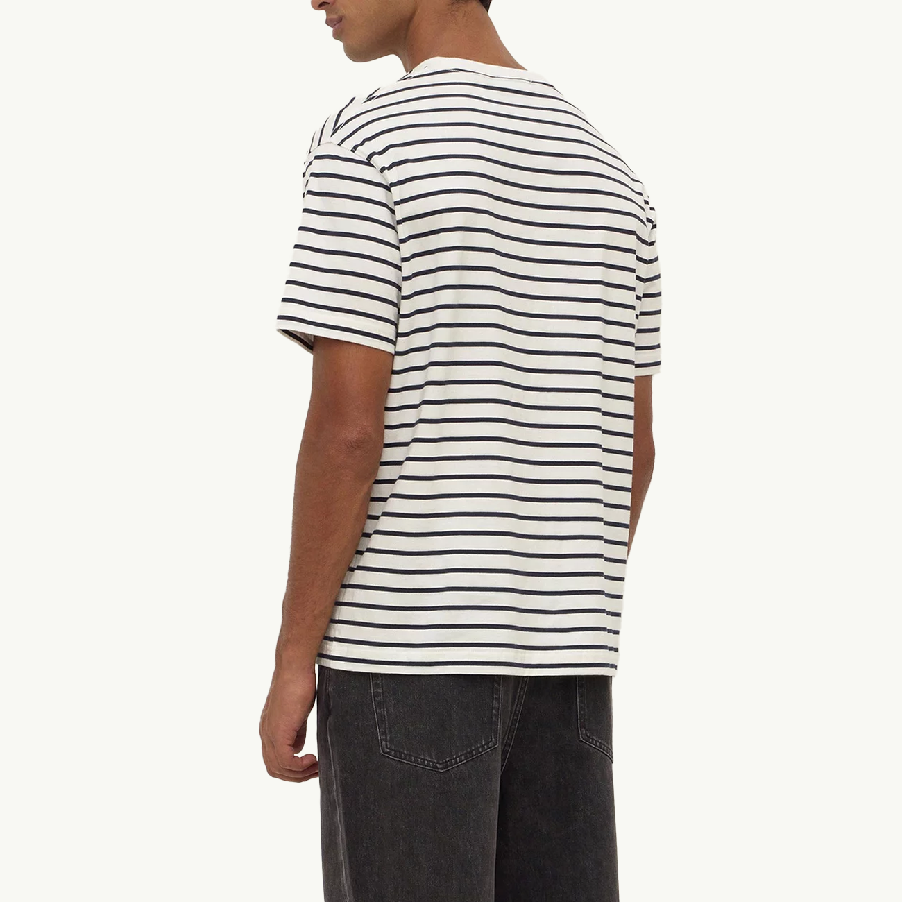 Ronan Stripe Tee - True Navy/White