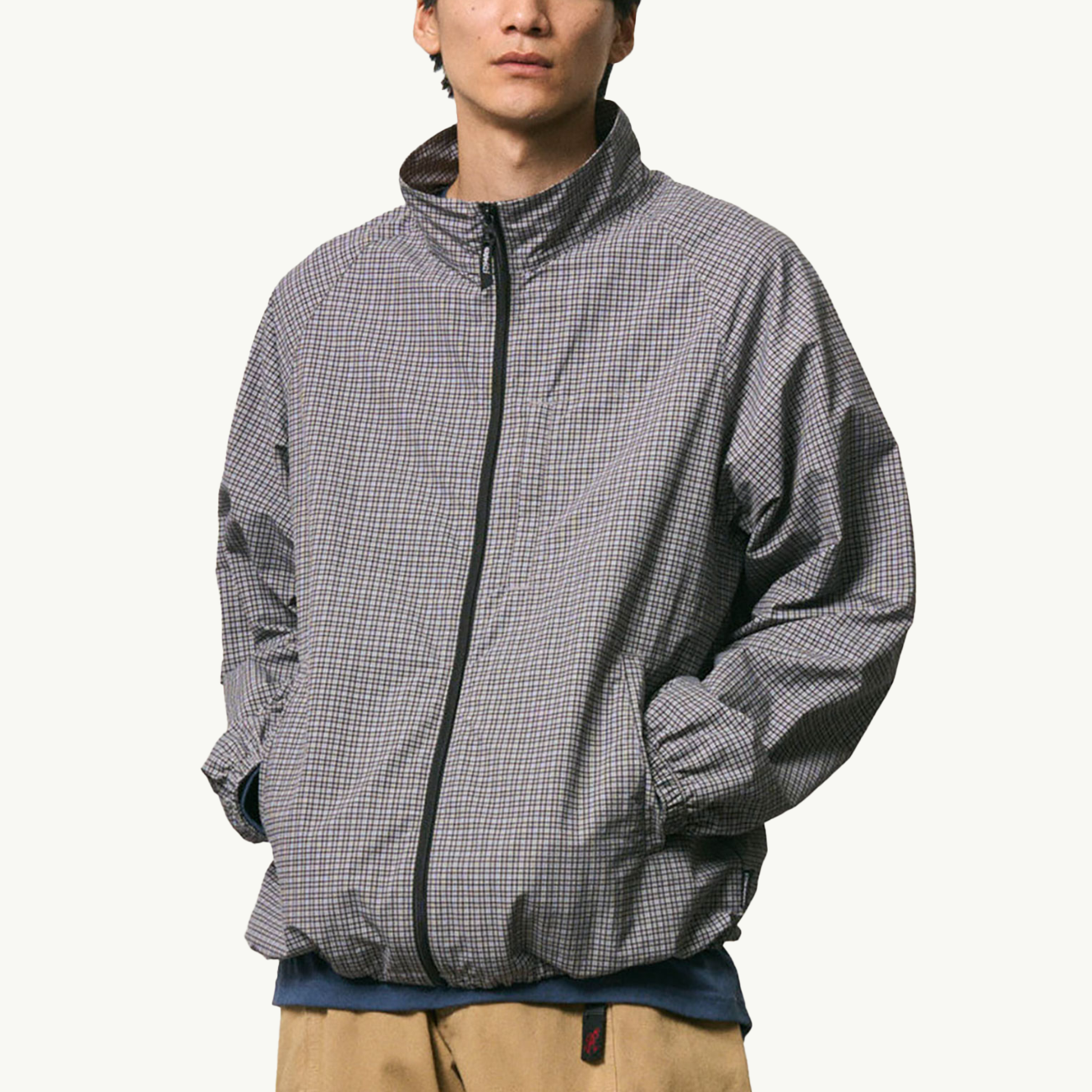 Mini Check Nylon Jacket - Seal Check