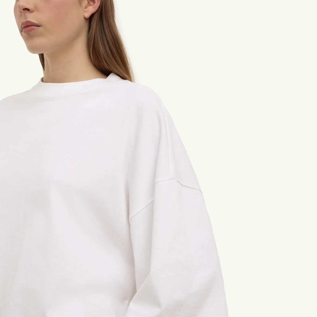 Max Cotton Oversized Tee - White
