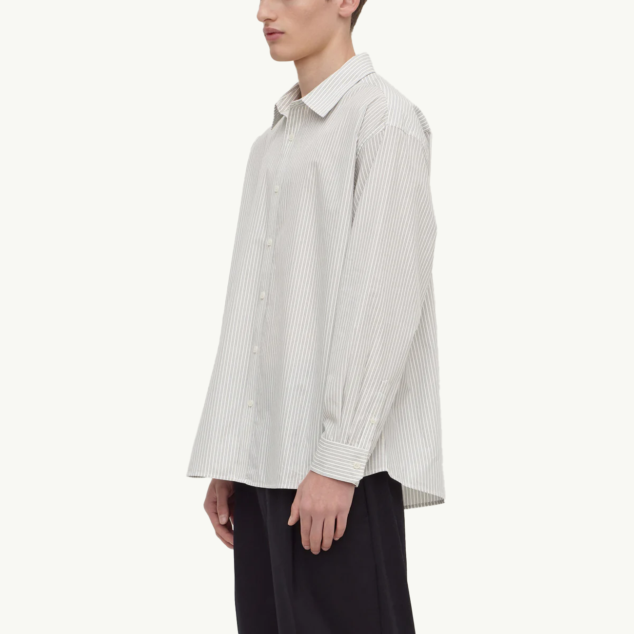 Veda Stripe Long Sleeve Shirt - Blue/White Stripe