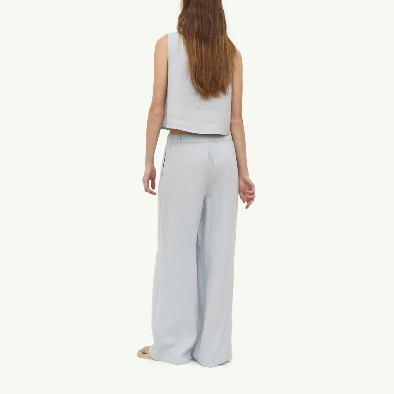Everyday Linen Pant - Cloud